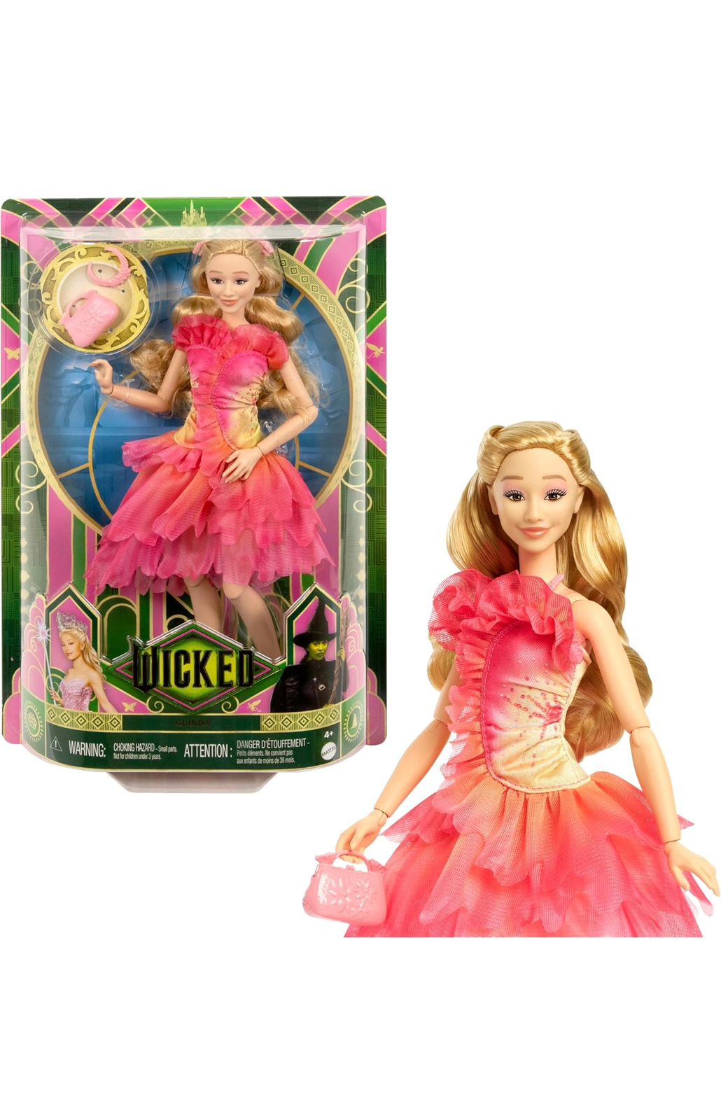 Wicked Movie Glinda Doll - Party Dress