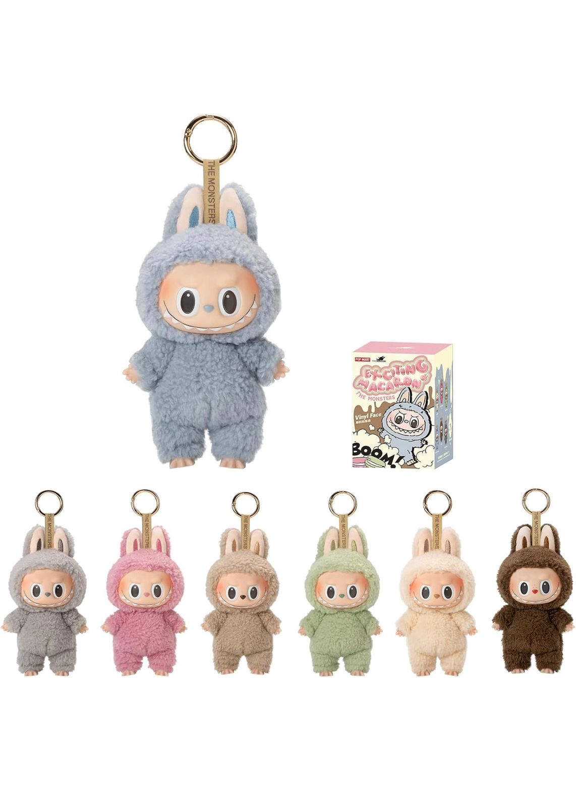 Labubu Exciting Macaron Keychains - Authentic (Single Box)