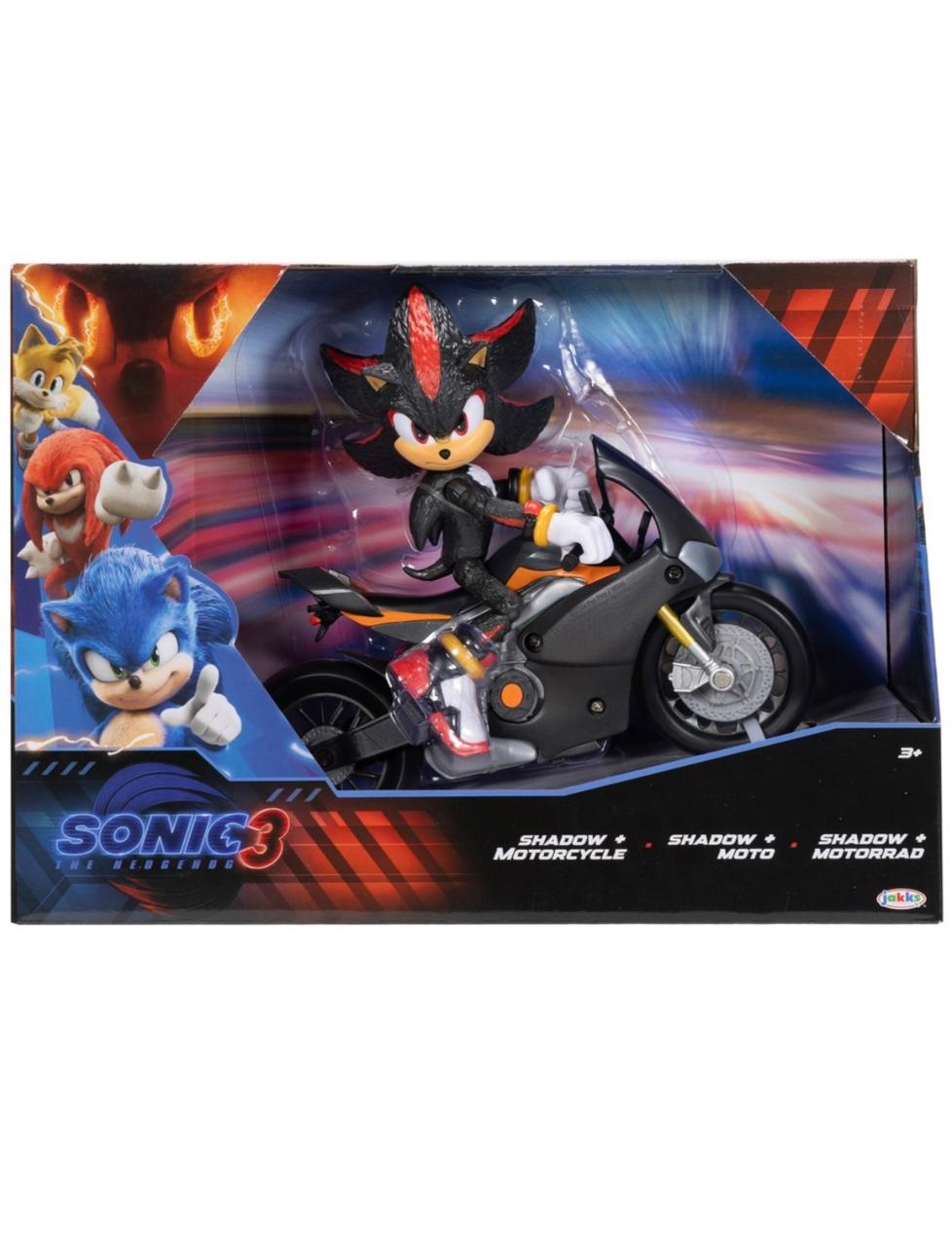 Sonic 3 Movie Figure - Shadow with Bike