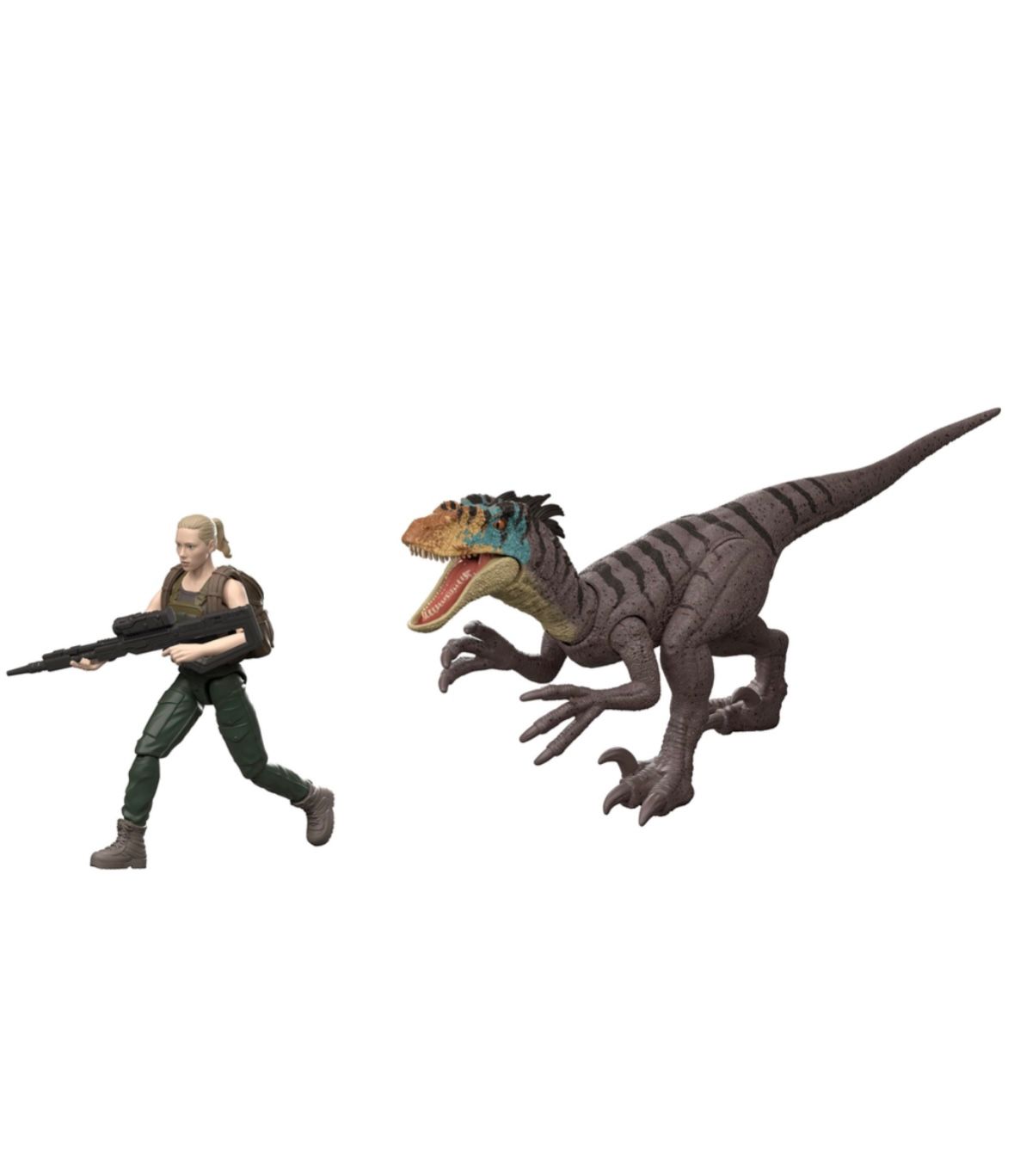 Jurassic World Rebirth - Zora Bennet & Velociraptor Figure