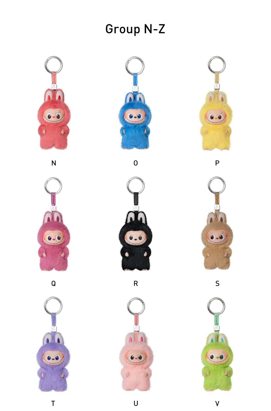 THE MONSTER PIN FOR LOVE SERIES - Vinyl Plush Pendant Blind Box (N-Z)
