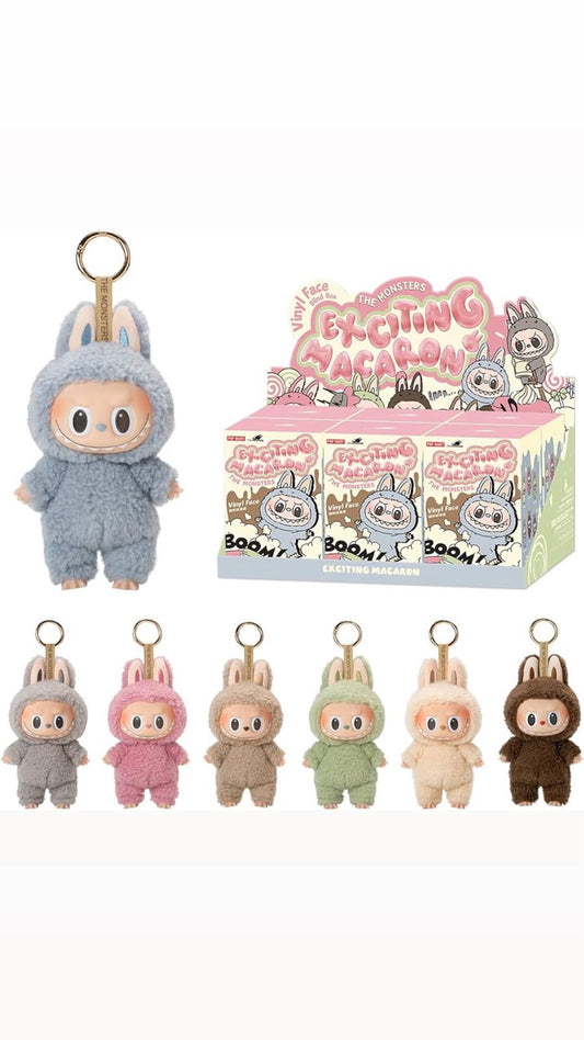 Labubu Exciting Macaron Keychains - Authentic (Whole Set 6)