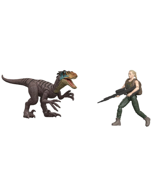 Jurassic World Rebirth - Zora Bennet & Velociraptor Figure